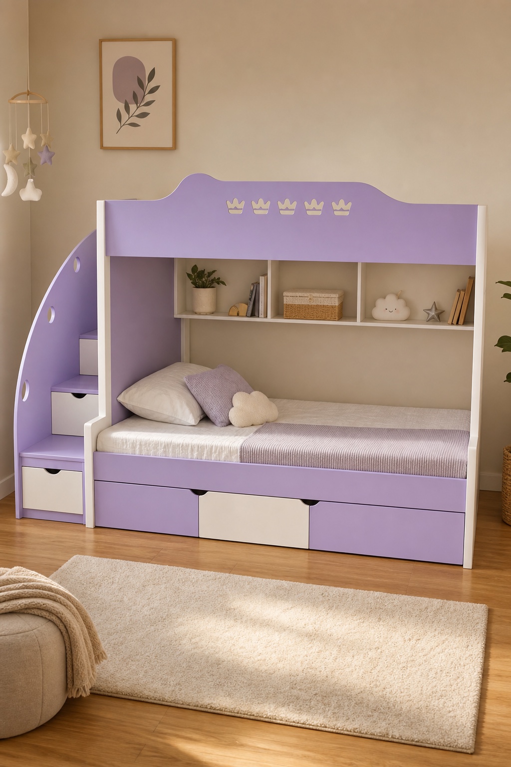 Triple Bunk Bed Designed for Fun, Comfort & Smart Living